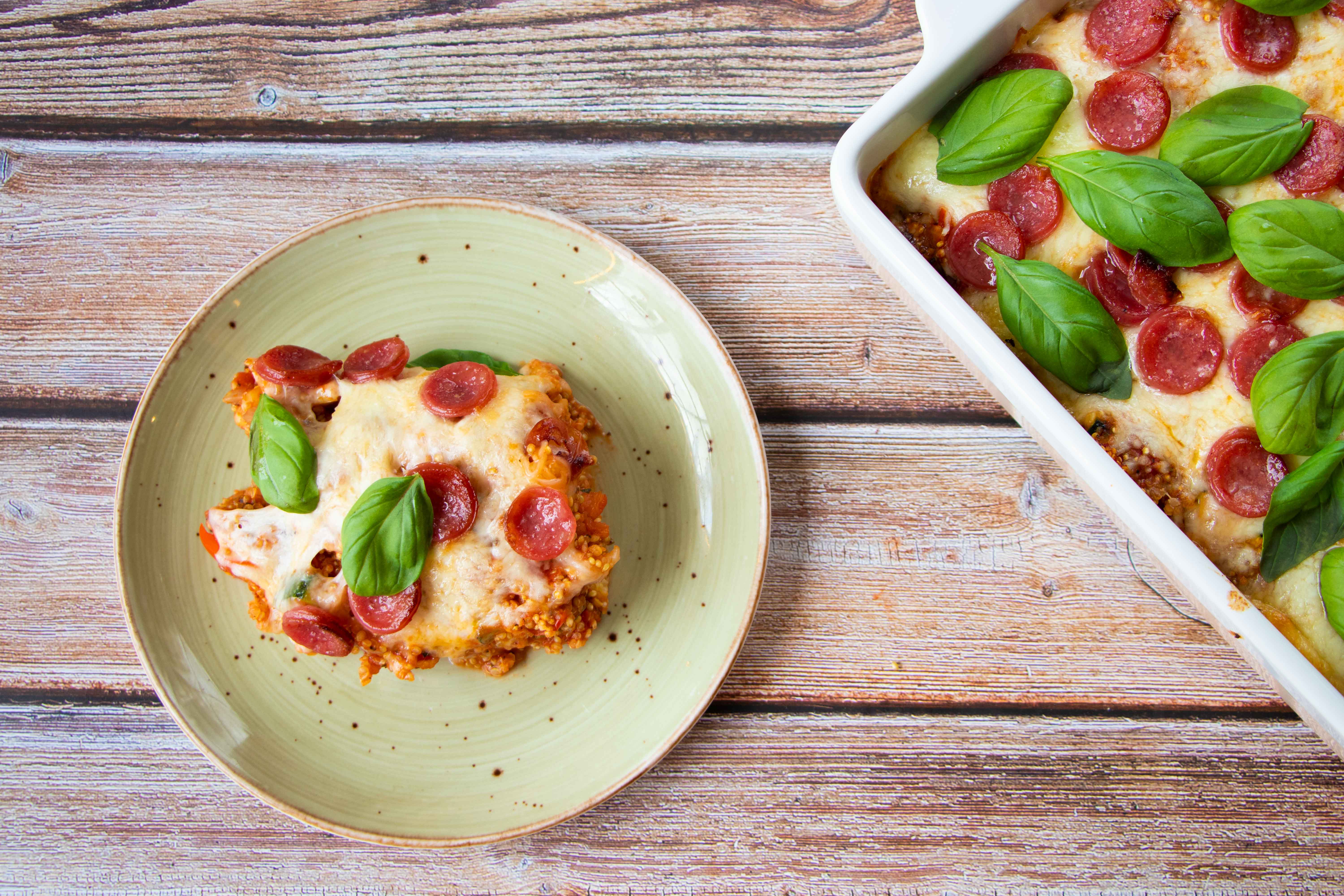 Pizza quinoa